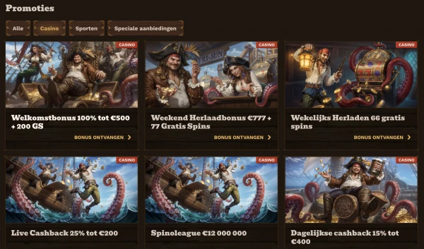 FatPirate Casino – Complete online casino ervaring image 3