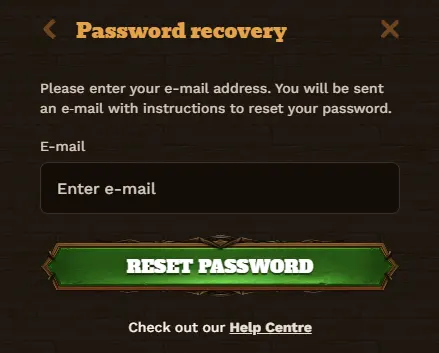 Instructies voor het herstellen van uw FatPirate Casino-wachtwoord